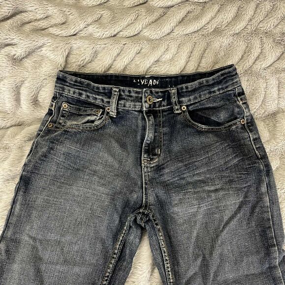 Flypaper Jeans Boys 14 Straight Dark Wash Adjustable Waist Distressed Pockets - Picture 3 of 10